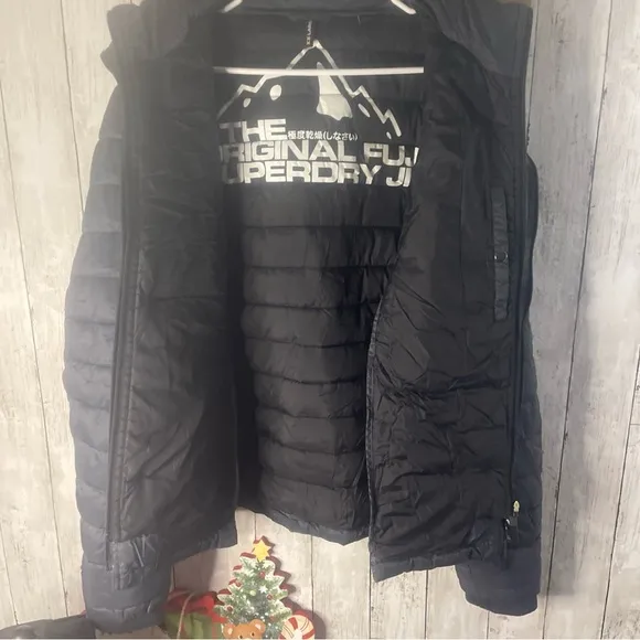 The Original Superdry Fuji Women's Jacket Black Excellent Condition Size XXl