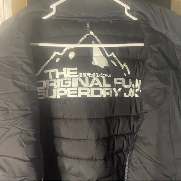 The Original Superdry Fuji Women's Jacket Black Excellent Condition Size XXl