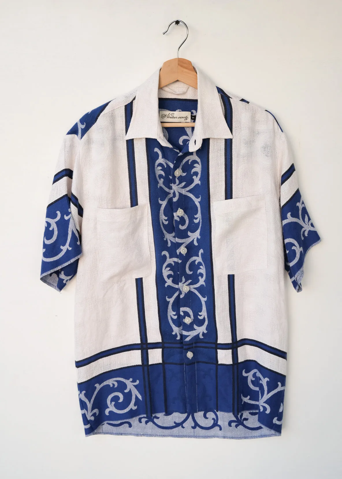 The Woven Royal Blue Shirt - S