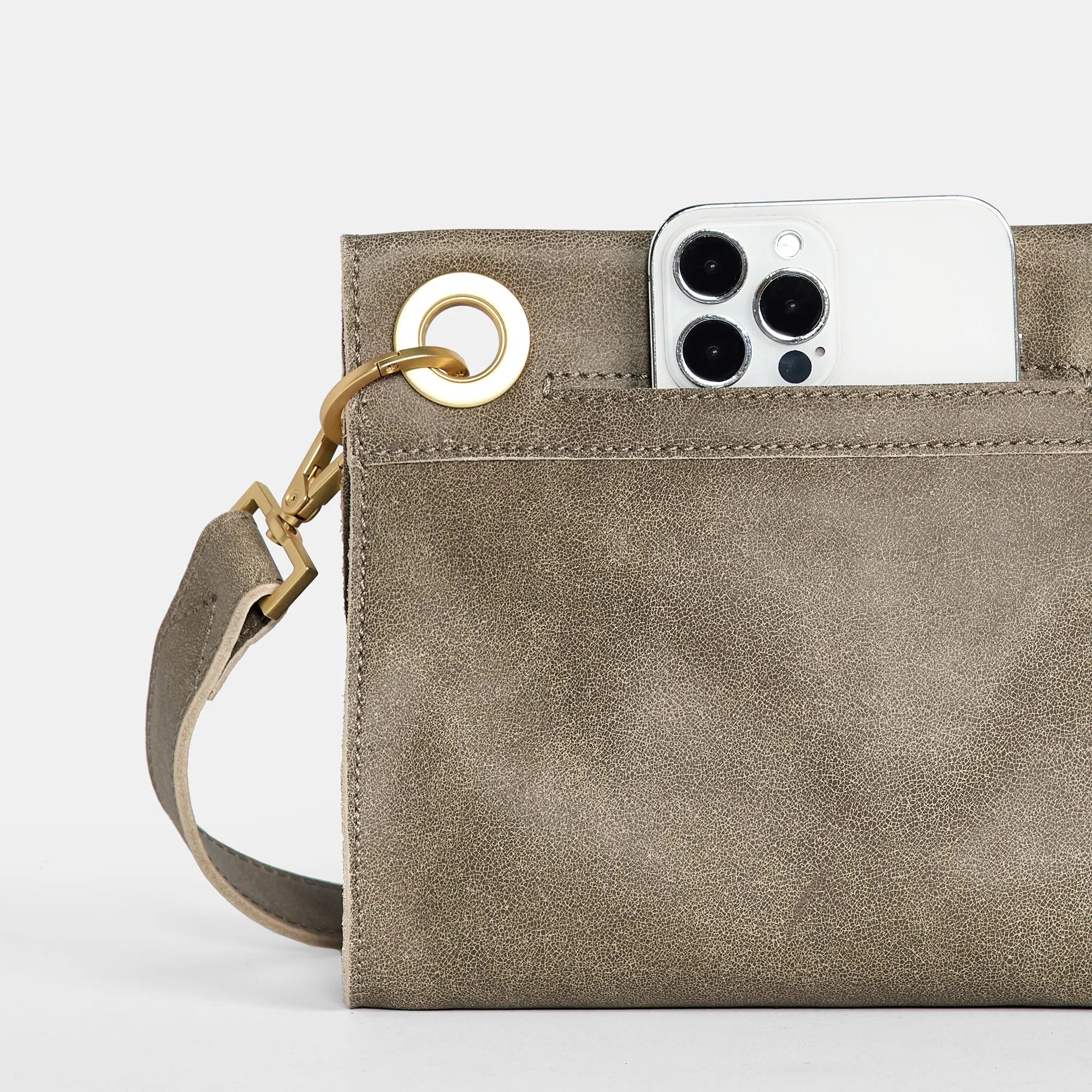 Tony | Pewter/Brushed Gold Red Zip | Sml