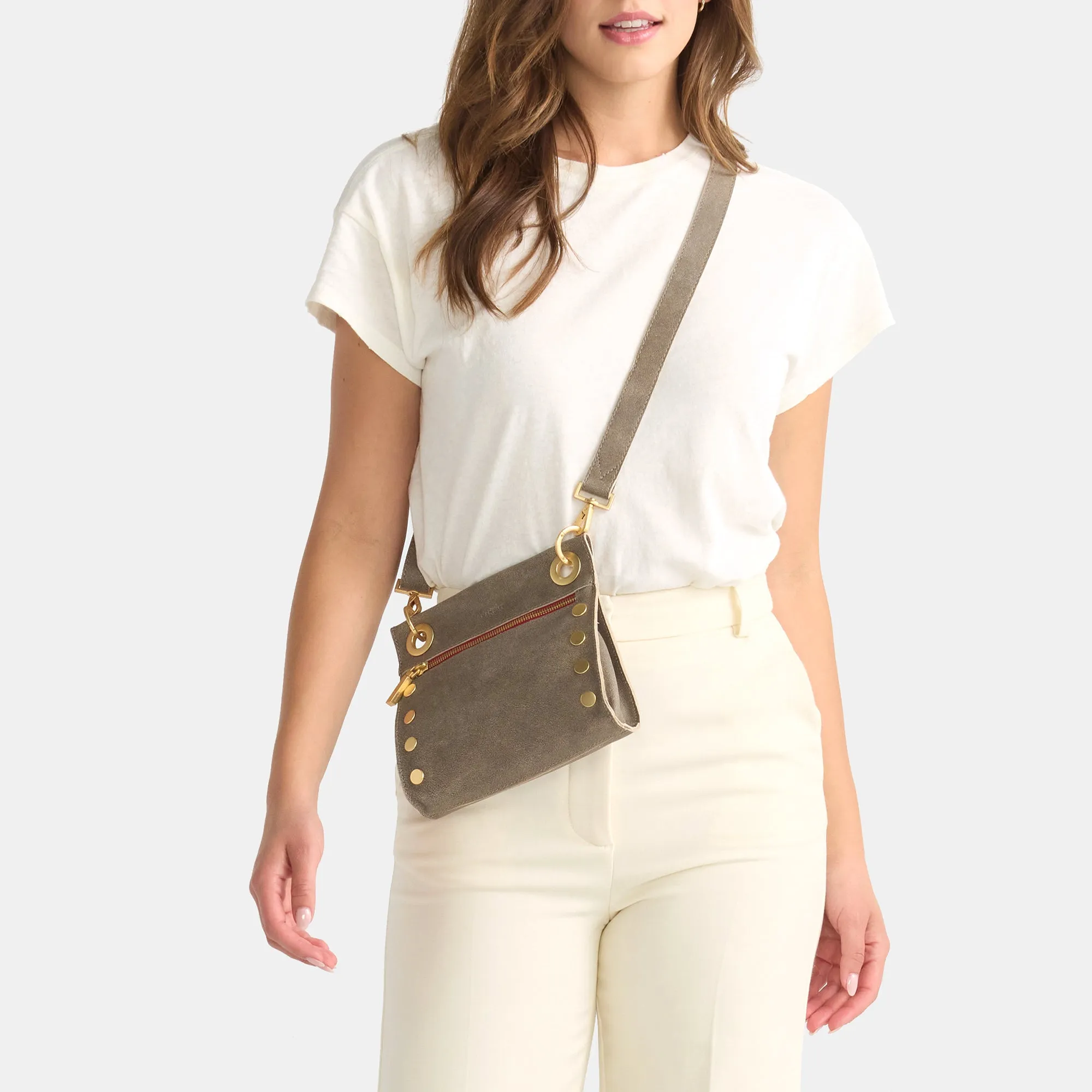 Tony | Pewter/Brushed Gold Red Zip | Sml