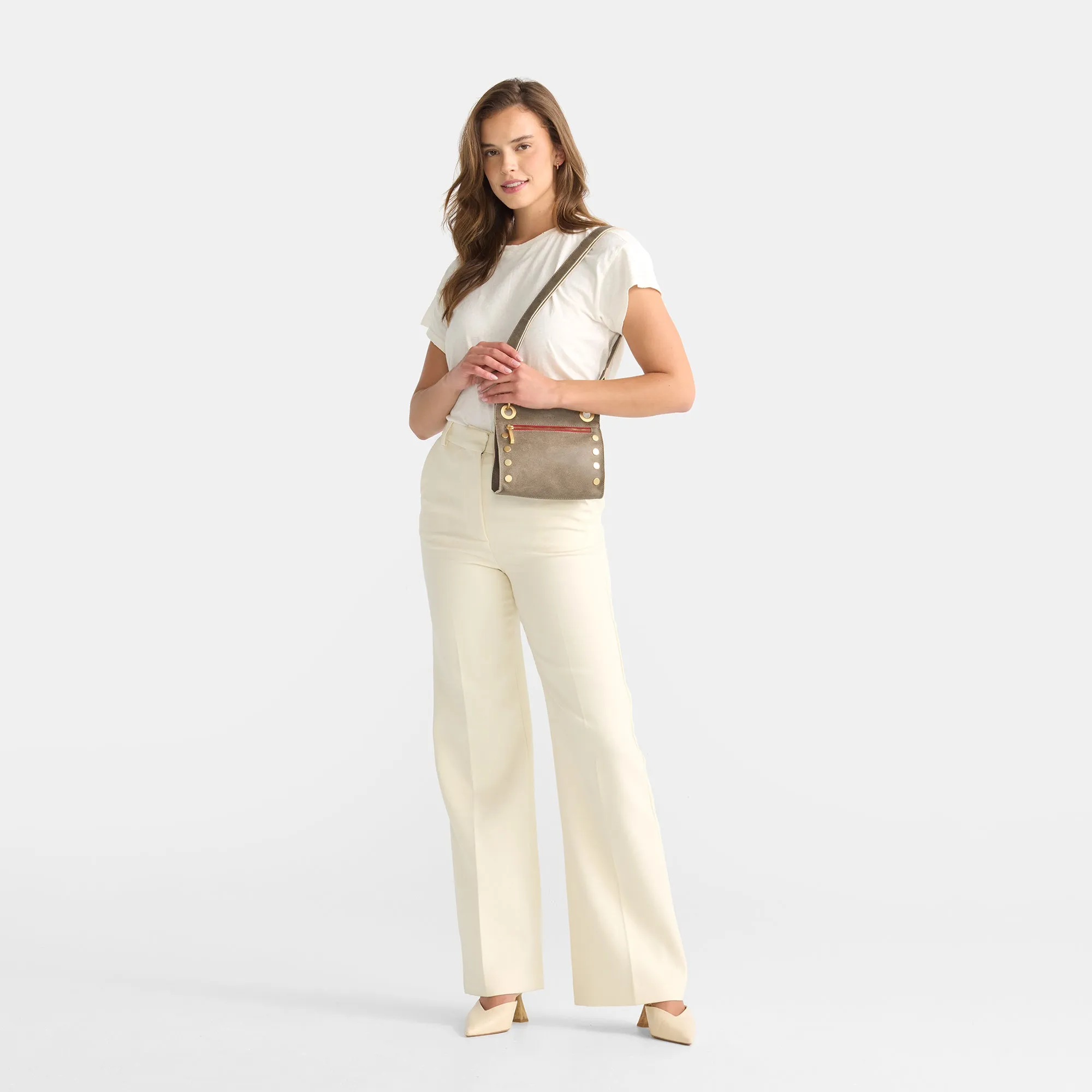 Tony | Pewter/Brushed Gold Red Zip | Sml