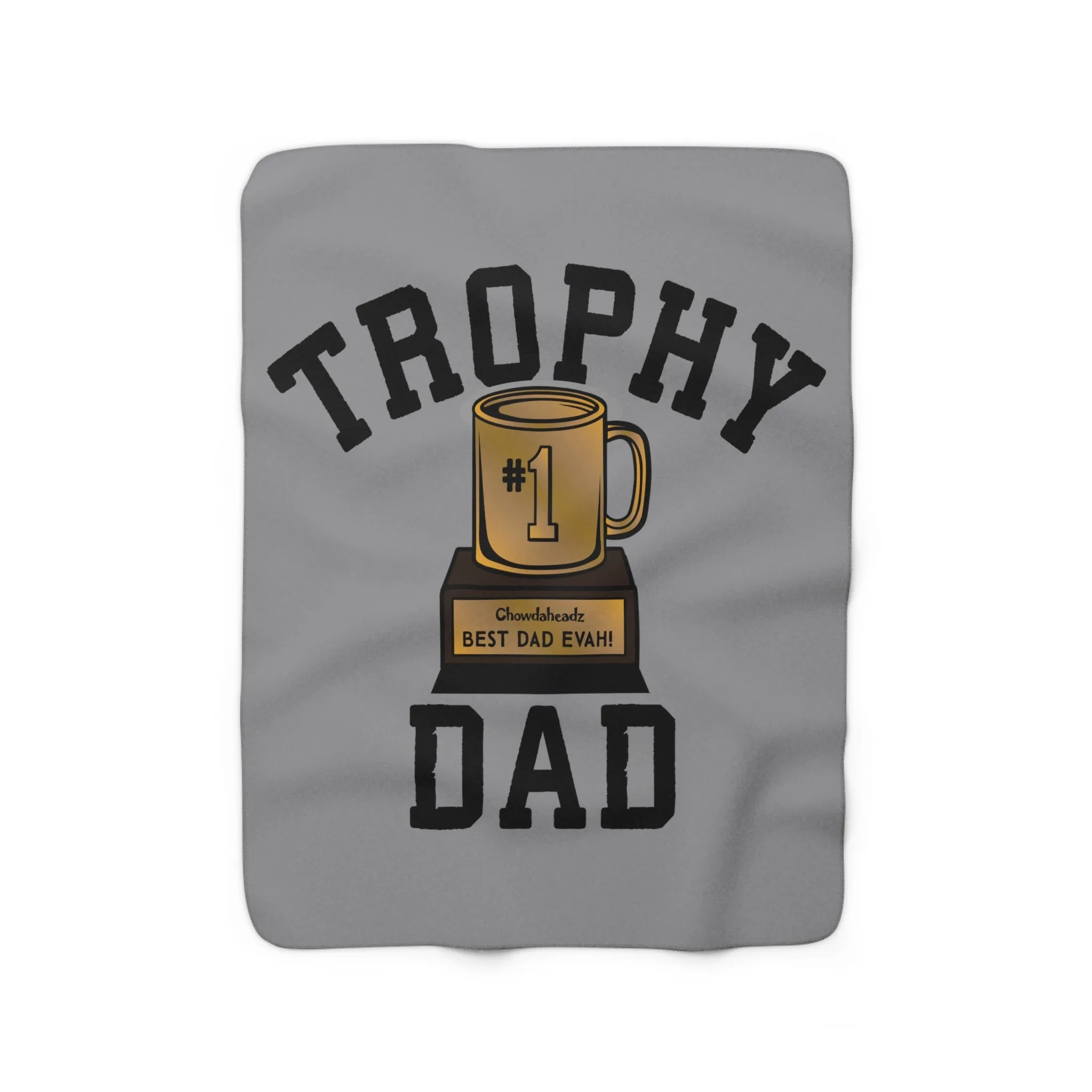 Trophy Dad Sherpa Fleece Blanket