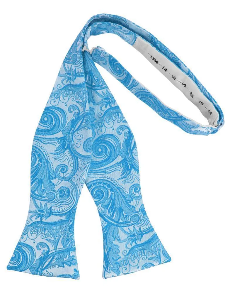 Turquoise Tapestry Bow Tie