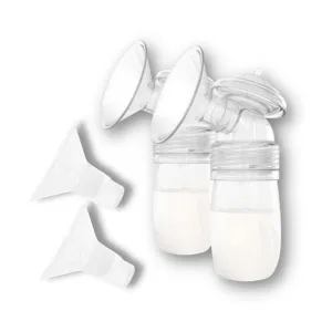 Unimom Detachable Double Breast Shield Kit with 2 Sets of Flanges (24&28mm)