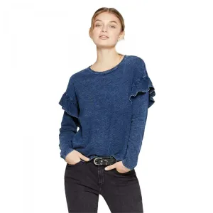 Universal Thread Women's Long Sleeve Ruffle T-Shirt