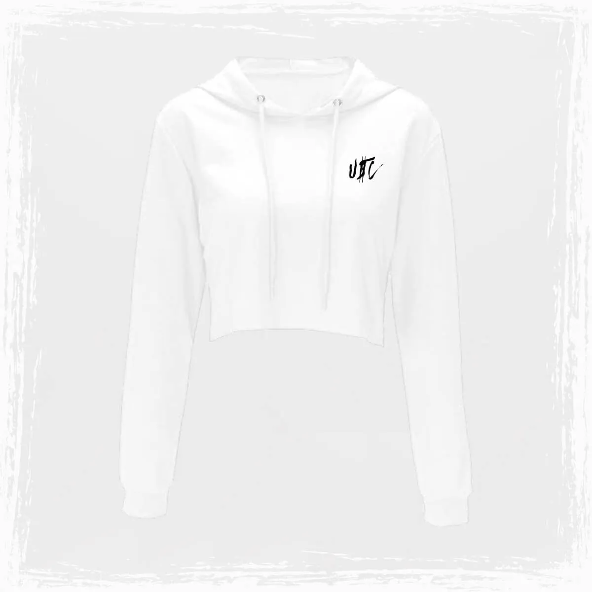 USC Grunge Cropped Hoodie
