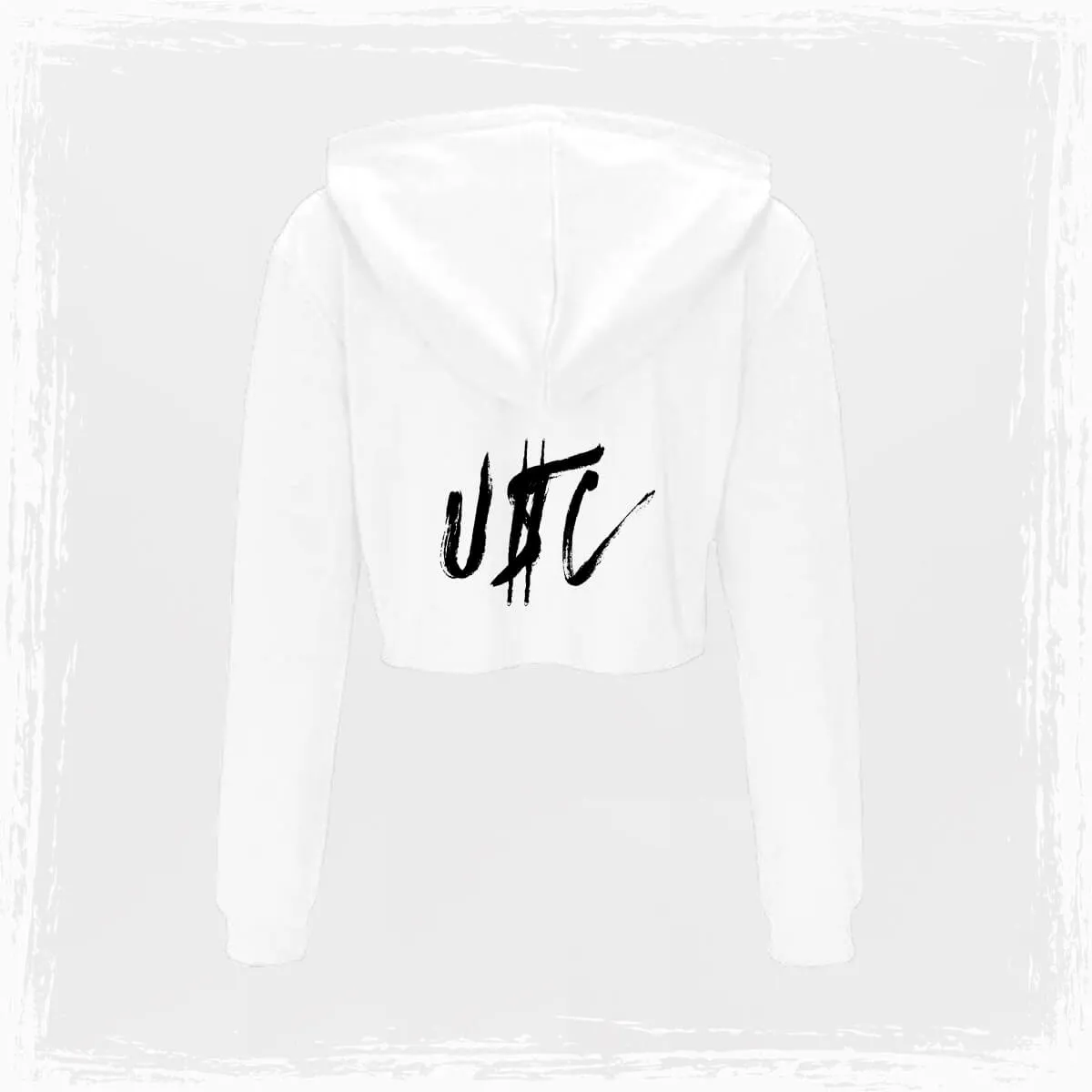 USC Grunge Cropped Hoodie