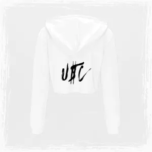 USC Grunge Cropped Hoodie