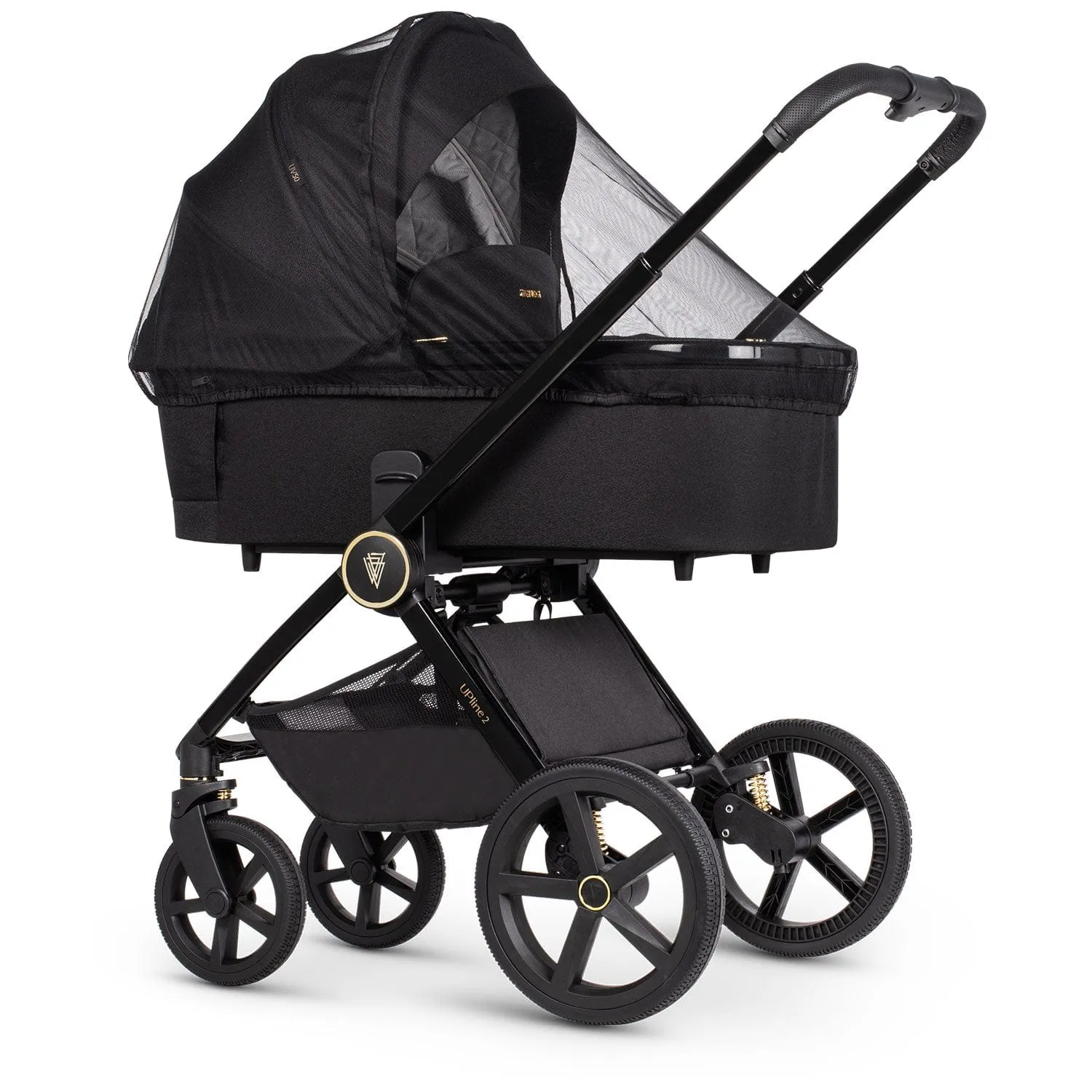 Venicci Tinum Upline 2 3 in 1 Travel System - All Black