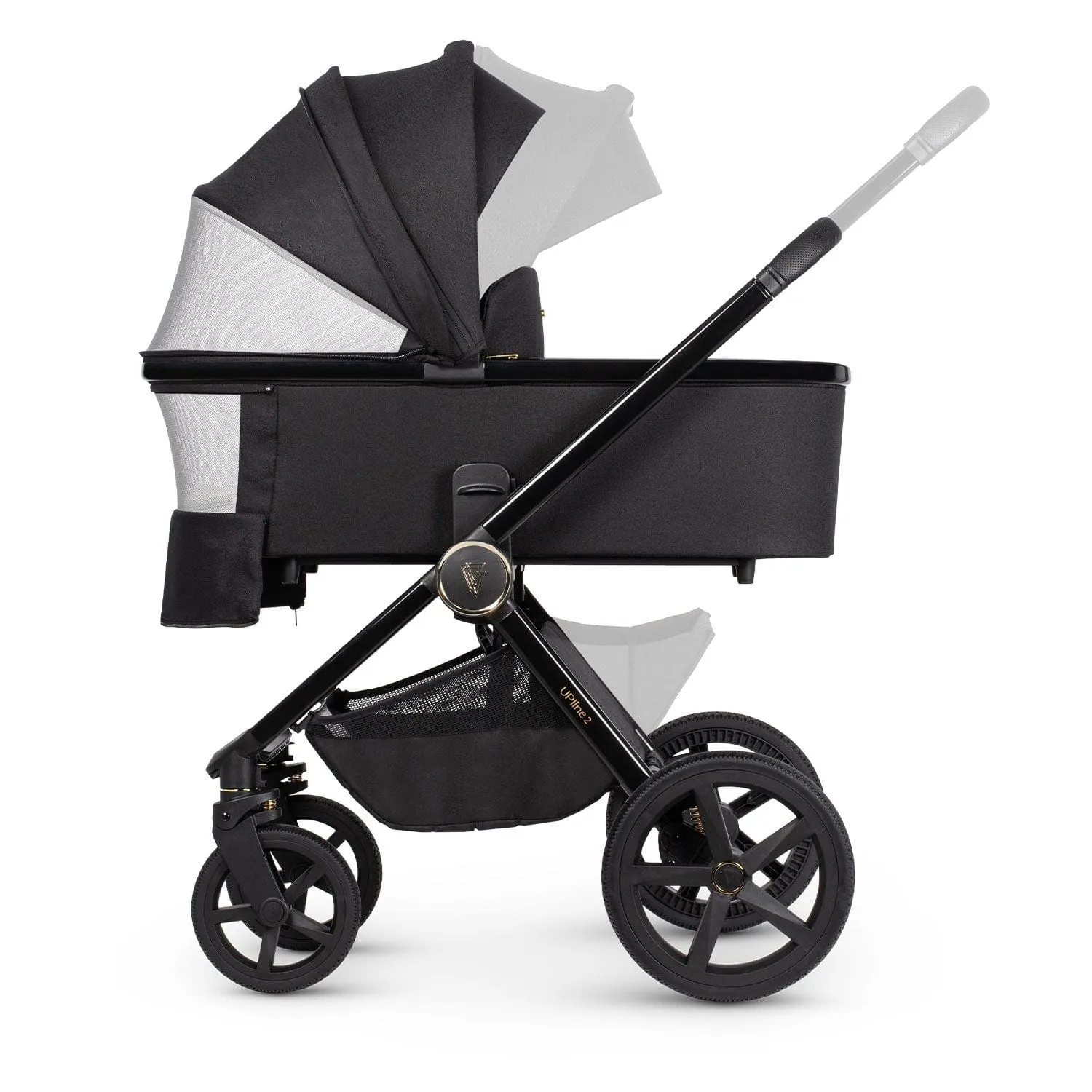 Venicci Tinum Upline 2 3 in 1 Travel System - All Black