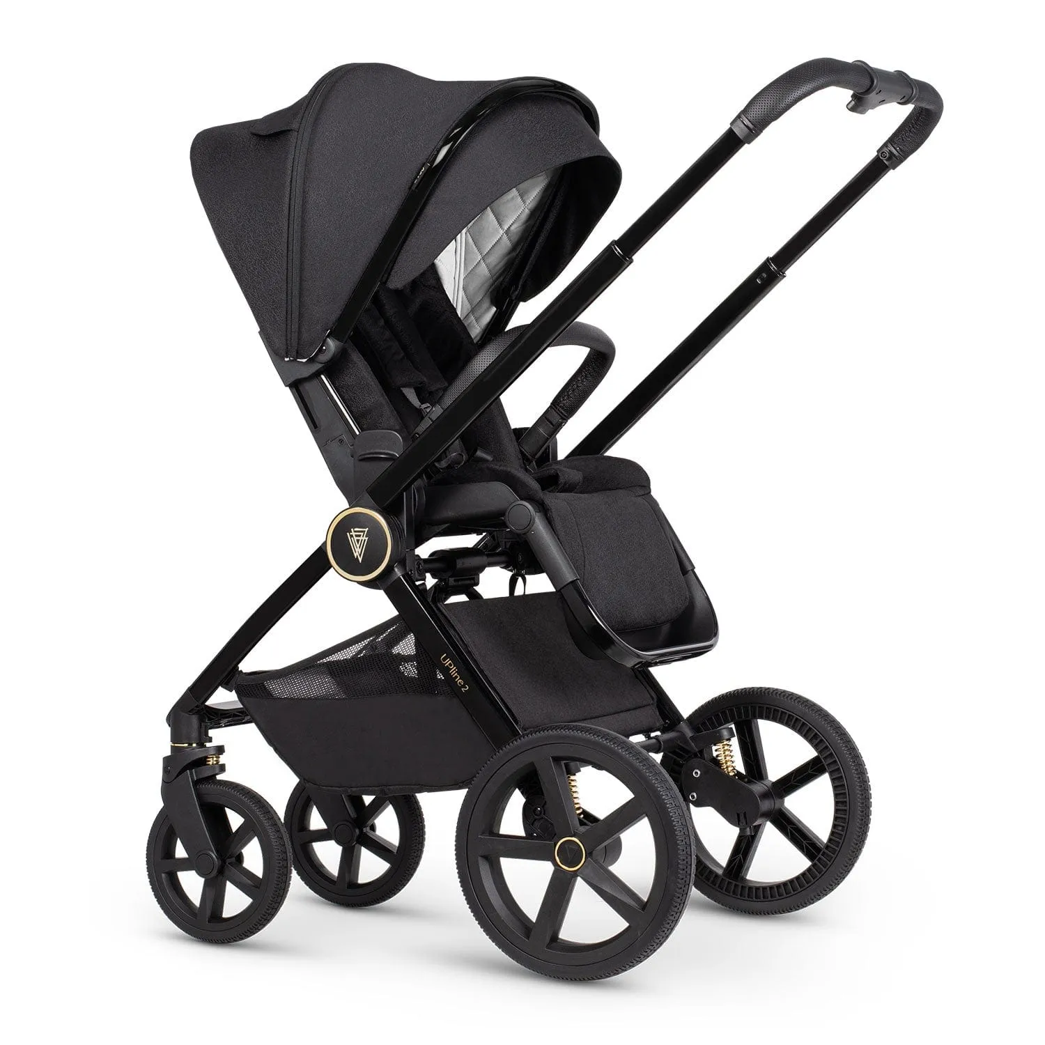 Venicci Tinum Upline 2 3 in 1 Travel System - All Black