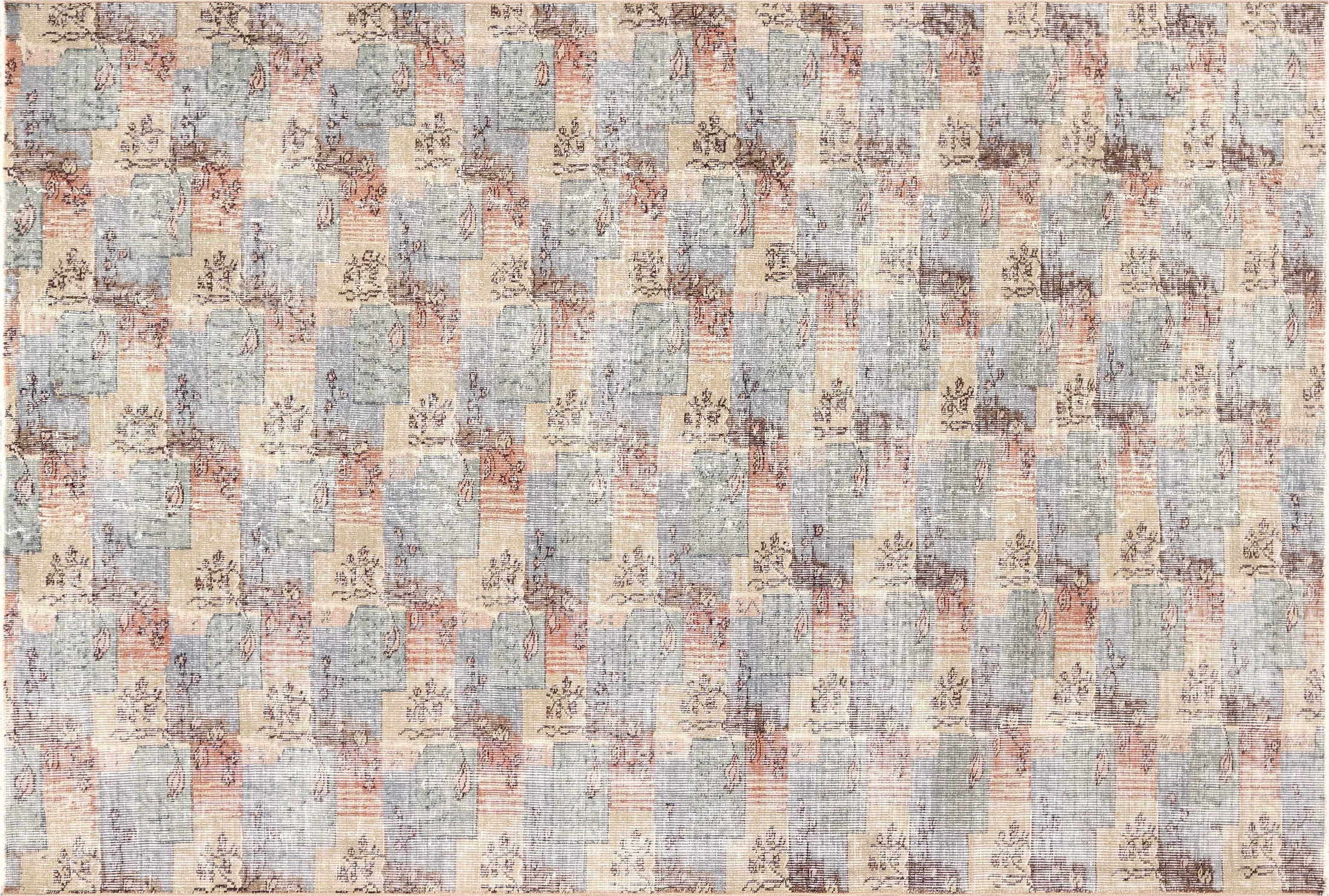 Vintage Turkish Mid-Century-Modern Rug - 5'10" x 8'7"