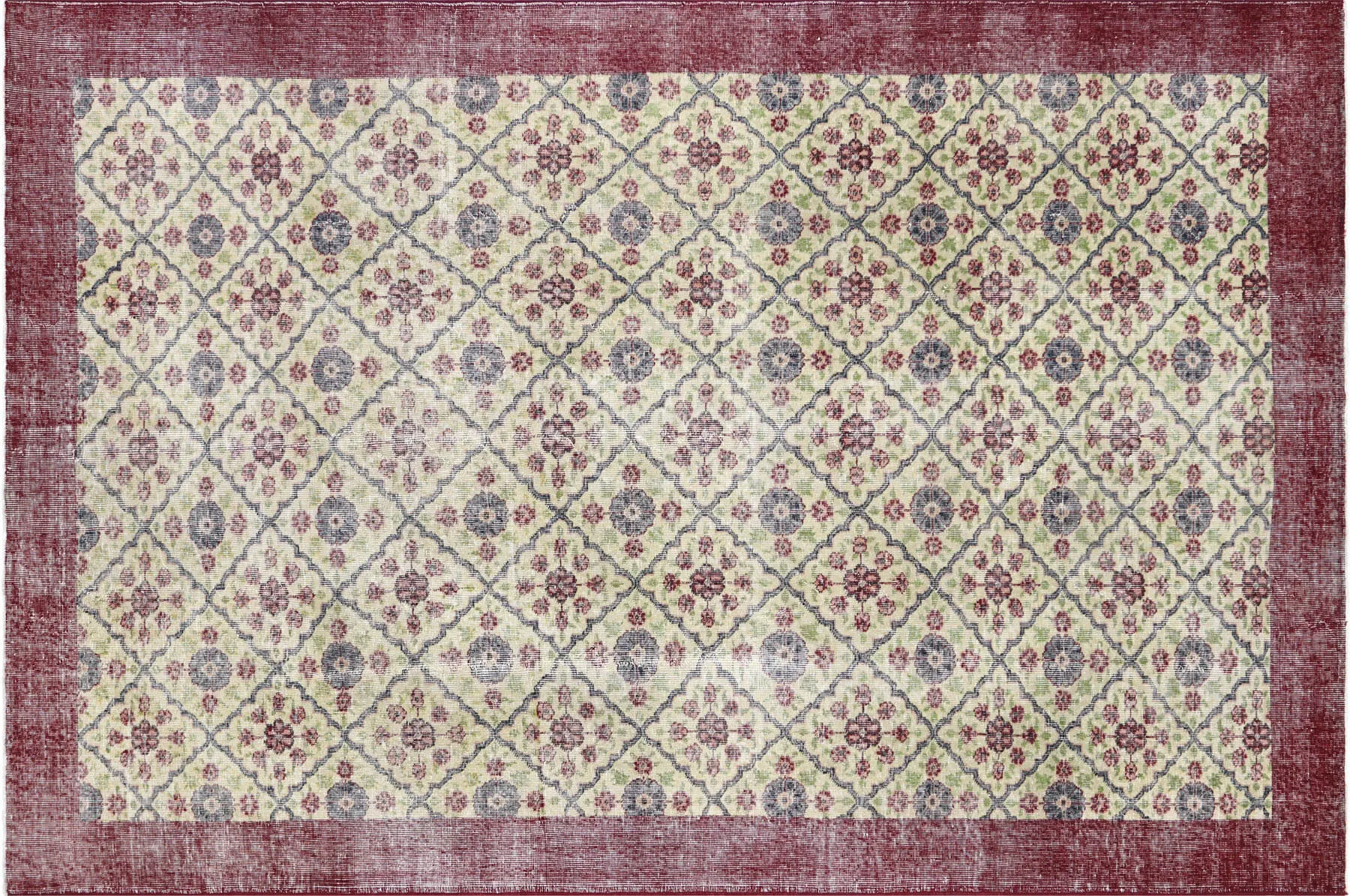 Vintage Turkish Mid-Century-Modern Rug - 6'10" x 10'2"