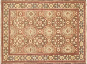 Vintage Uzbek Khotan Rug - 6'4" x 8'6"