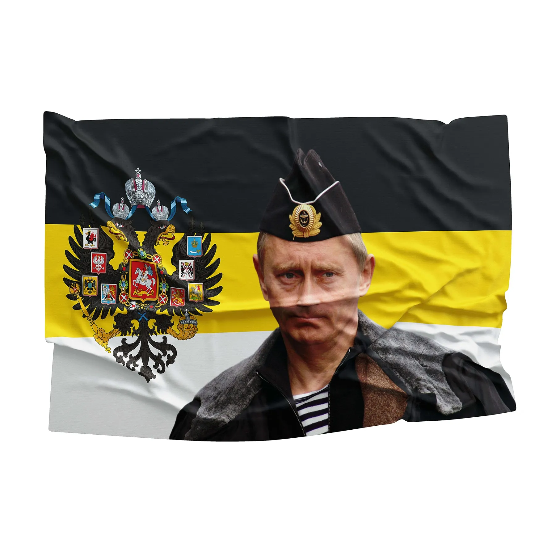 Vladimir Vladimirovich Putin President of Russia United Russia Yedinaya Rossiya Flag Banner