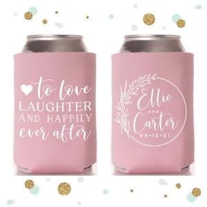 Wedding Can Cooler #146R - To Love Laughter
