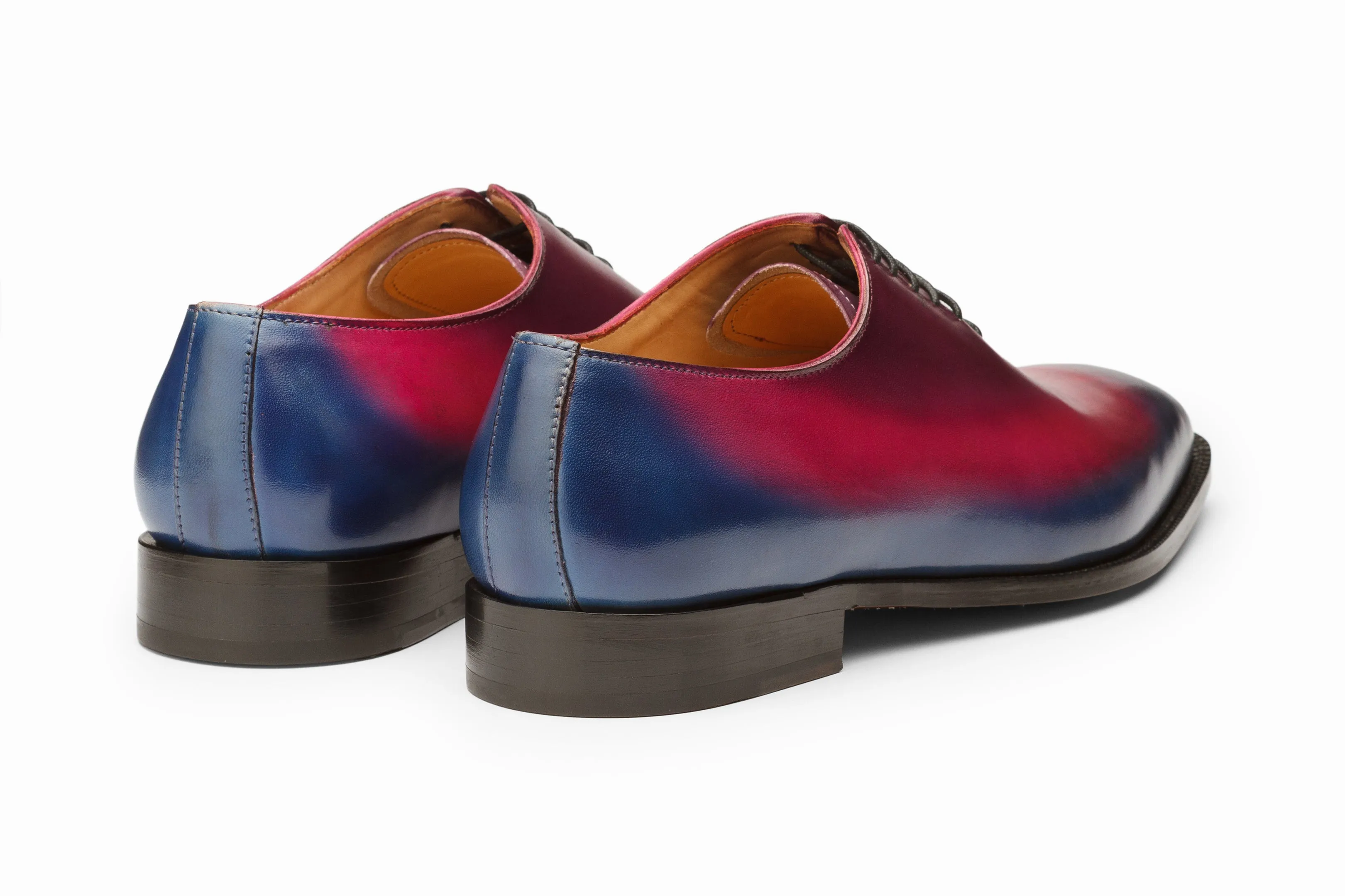 Wholecut Oxford - Blue/Pink/Purple Patina Finish