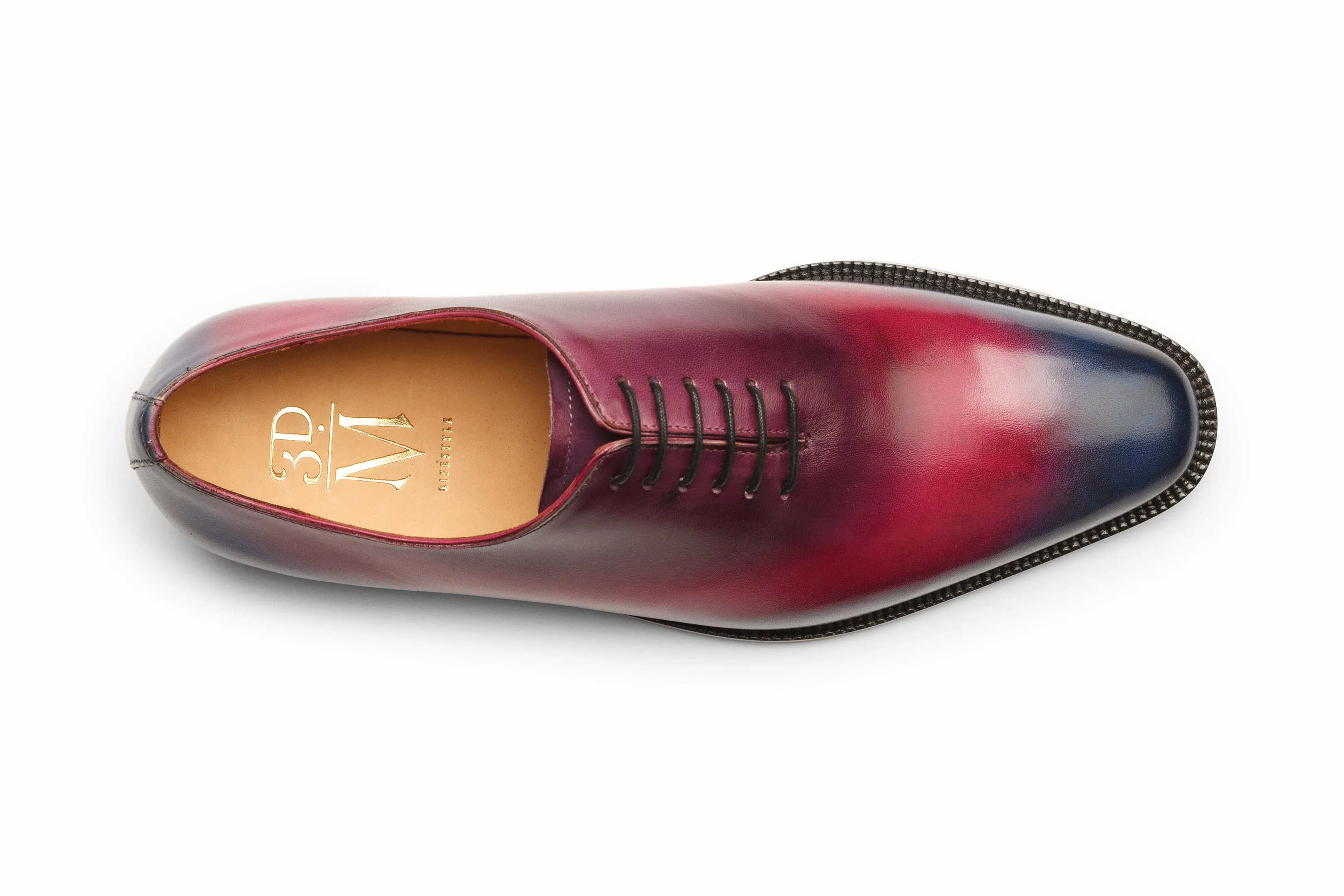 Wholecut Oxford - Blue/Pink/Purple Patina Finish