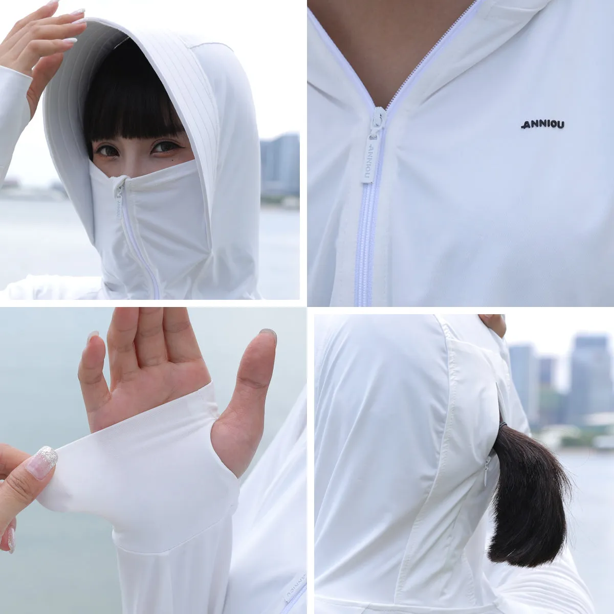Women's Hooded UV UPF50  Sun Protection Jacket