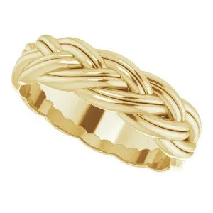 Woven-Design Band 51851 - 6 mm