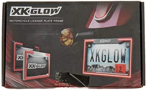 XKGLOW Motorcycle License Plate Frame Light w/Turn Signal