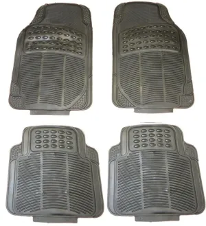XtremeAuto® Universal Fit All Rubber 4 Piece Car Mats Set
